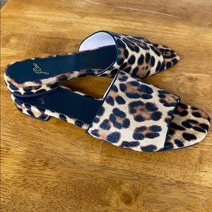 *NEW* J Crew Calf-Hair Cheetah Mule